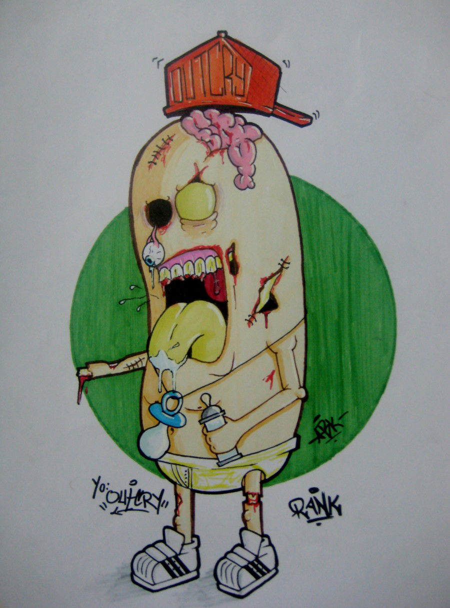 Graffiti Sketch in Diyarbak?r - Photo by Ranko - Rank, Wiper, Sketch