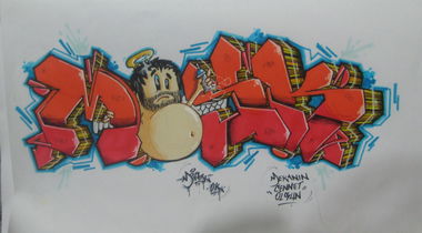 Graffiti Sketch in Diyarbak?r - Photo by Ranko - Rank, Wiper, Sketch