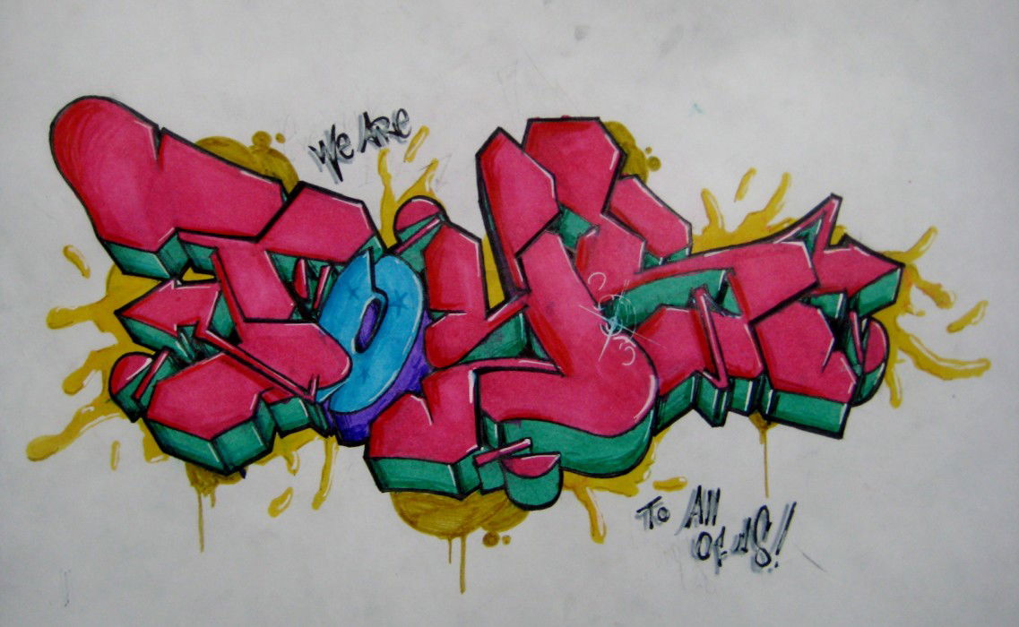 Graffiti Sketch in Diyarbak?r - Photo by Ranko - Rank, Wiper, Sketch