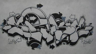 Graffiti Sketch in Diyarbak?r - Photo by Ranko - Rank, Wiper, Sketch