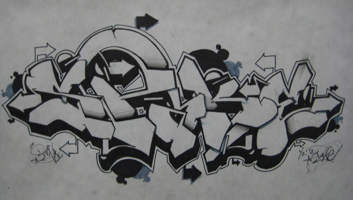 Graffiti Sketch in Diyarbak?r - Photo by Ranko - Rank, Wiper, Sketch