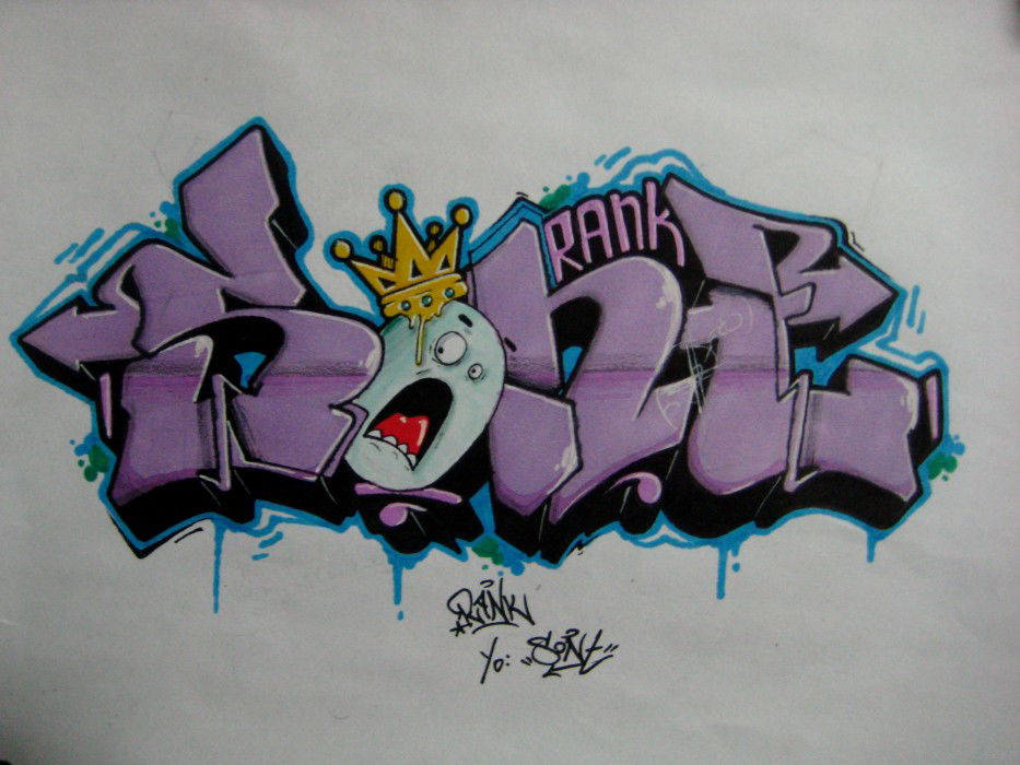 Graffiti Sketch in Diyarbak?r - Photo by Ranko - Rank, Wiper, Sketch
