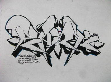 Graffiti Sketch - Photo by Ranko - Rank, Ranko, Wiper (2014)