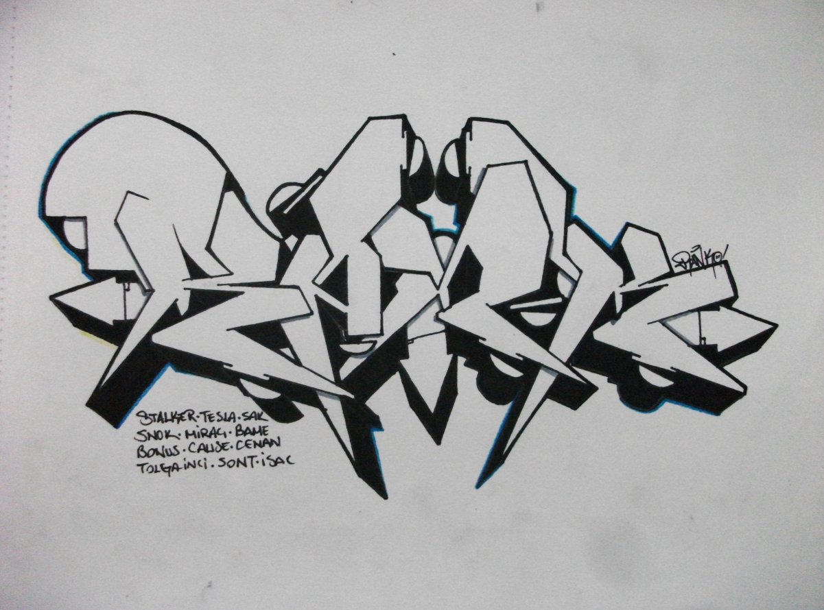 Graffiti Sketch - Photo by Ranko - Rank, Ranko, Wiper (2014)