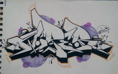 Graffiti Sketch - Photo by Ranko - Wiper, Rank, Rankus (2014)