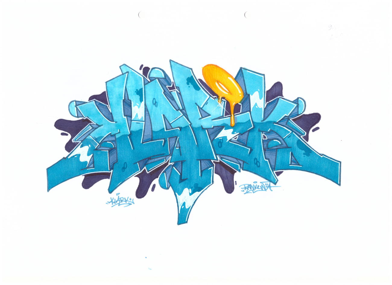 Graffiti Sketch - Photo by Ranko - wiper, rank, sketch