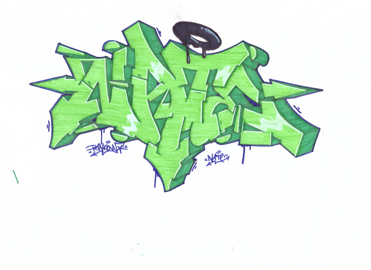 Graffiti Wall - Photo by Ranko - wiper, rank, sketch