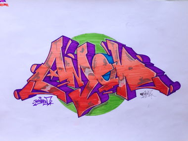 Graffiti Sketch - Photo by Ranko - amed, rank, wiper