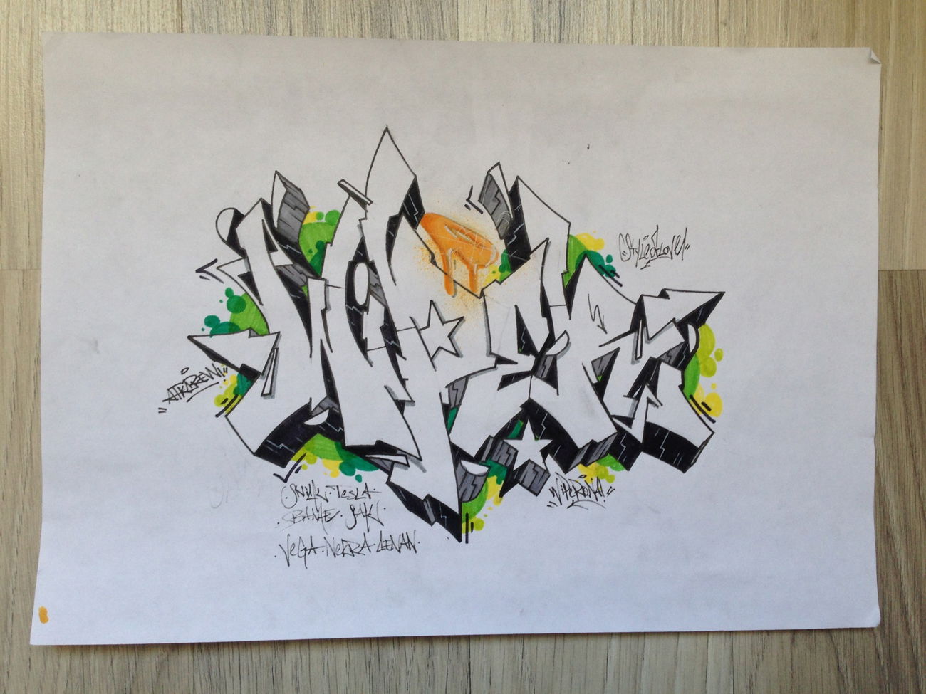 Graffiti Sketch - Photo by Ranko - style, simple, sketch (2016)