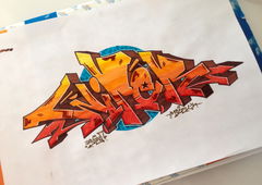 Graffiti Sketch - Photo by Ranko - wiper, rank, sketch