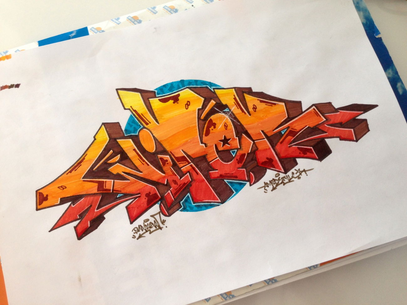 Graffiti Sketch - Photo by Ranko - wiper, rank, sketch