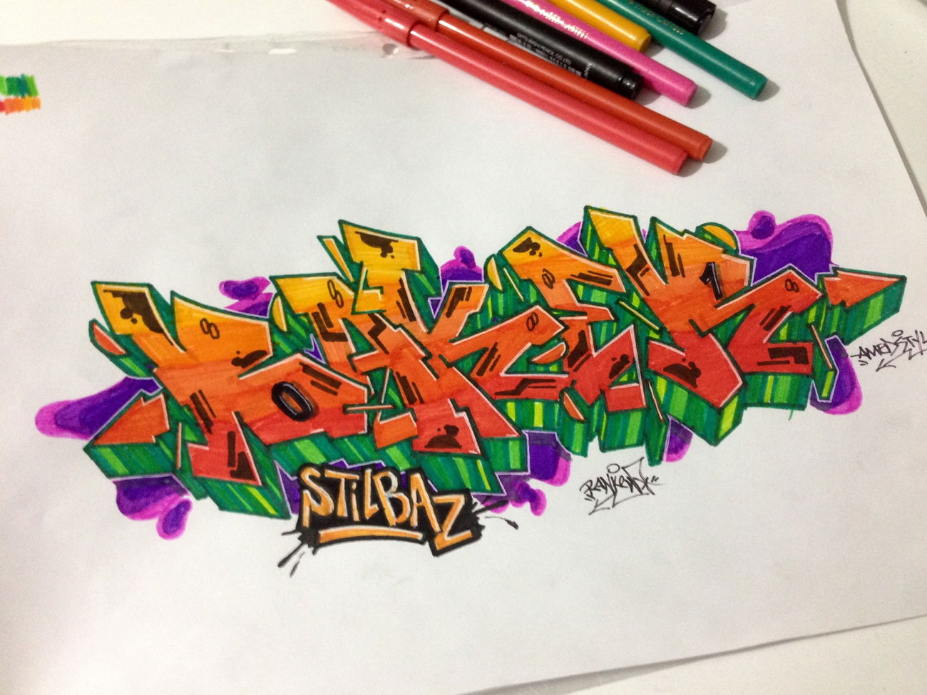 Graffiti Sketch - Photo by Ranko - baker, style, simpe