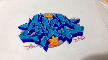 Graffiti Sketch - Photo by Ranko - amed, wiper, rank (2017)