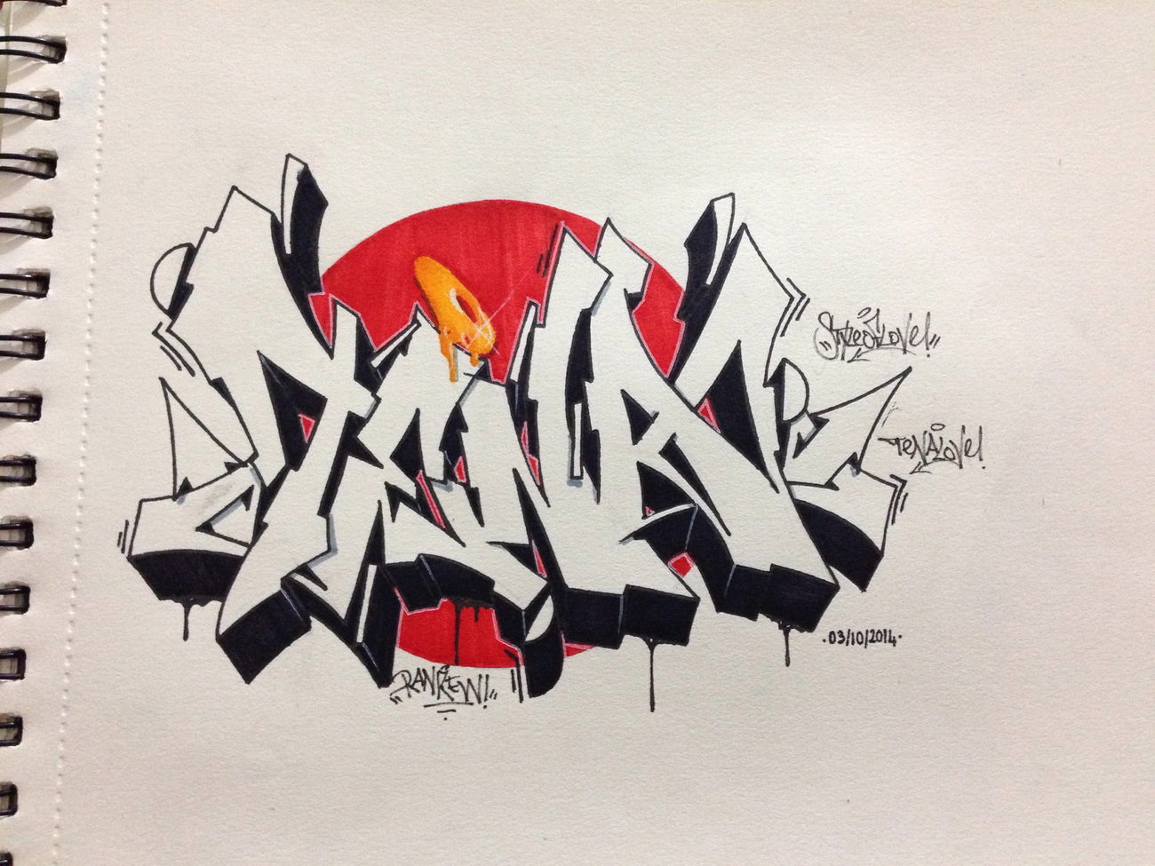 Graffiti Sketch - Photo by Ranko - style, simple, sketch (2016)