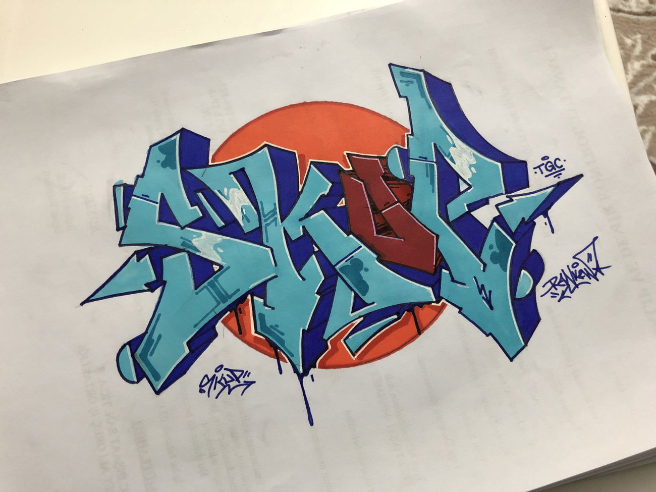 Graffiti Sketch - Photo by Ranko - wiper, rank, sketch