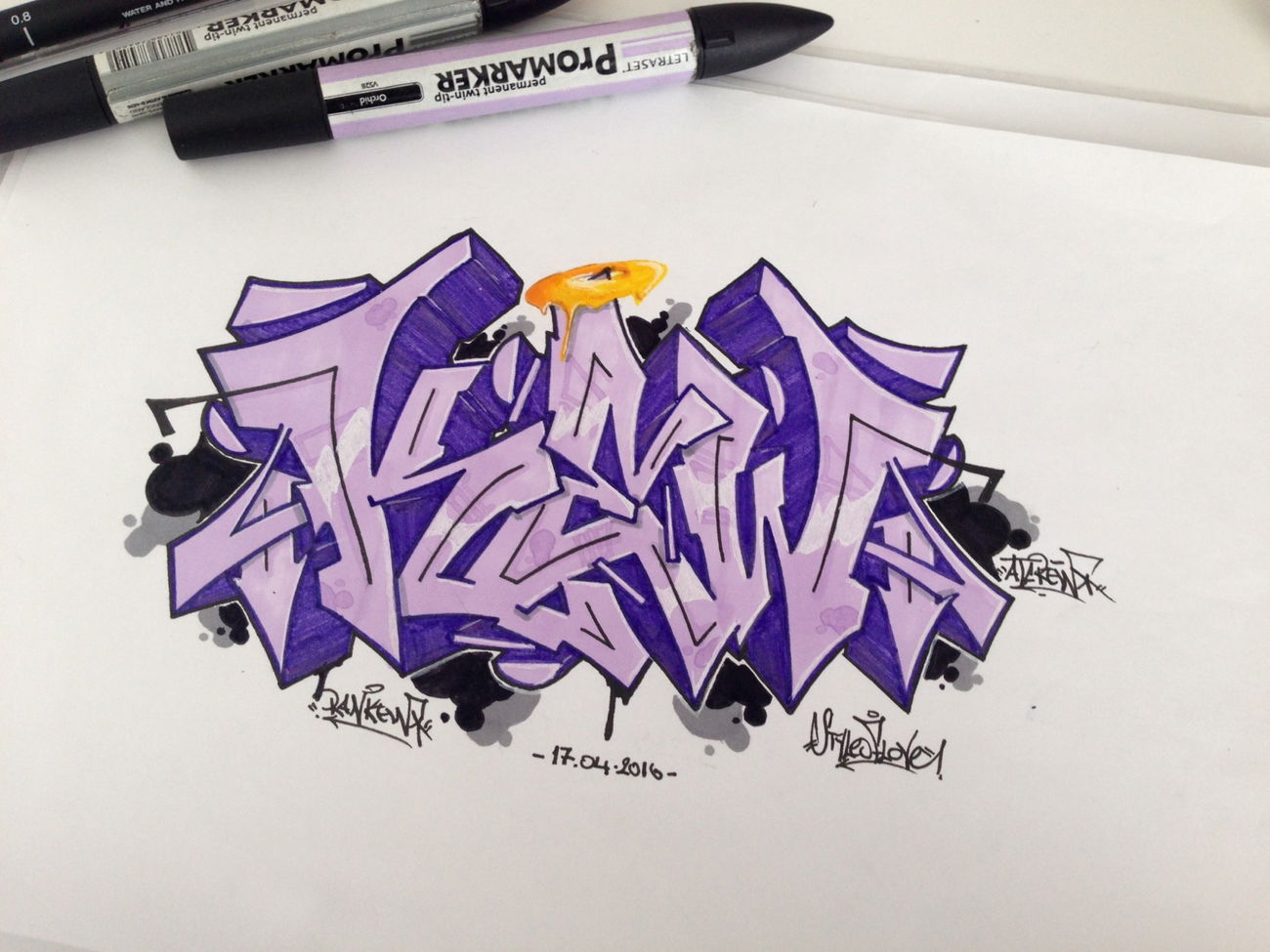 Graffiti Sketch - Photo by Ranko - graffiti, sketch, skizzen (2016)