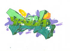 Graffiti Sketch - Photo by Ranko - wiper, rank, sketch
