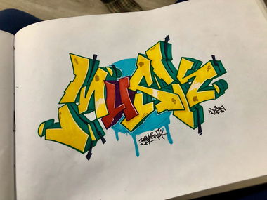 Graffiti Sketch - Photo by Ranko - wiper, rank, sketch