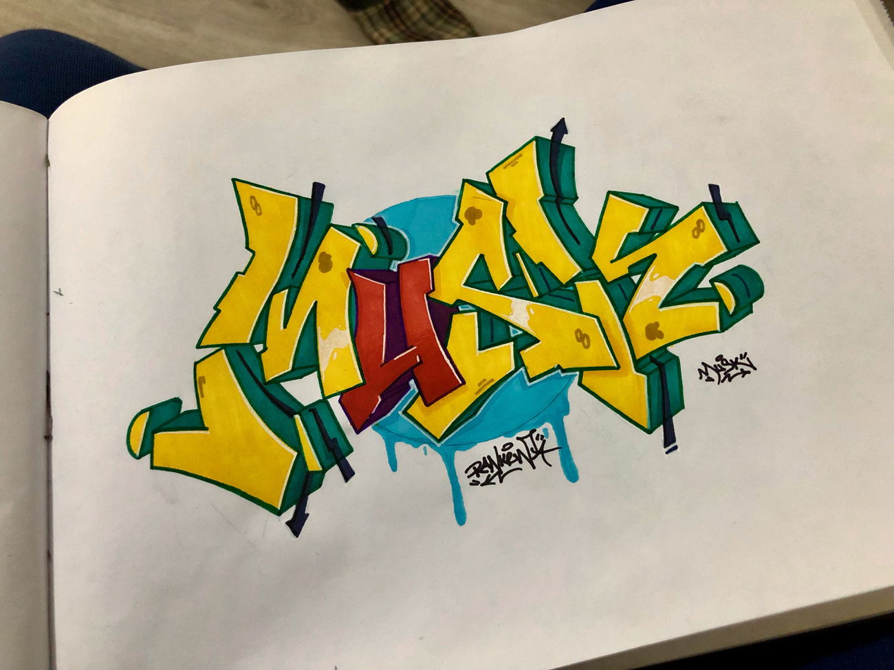 Graffiti Sketch - Photo by Ranko - wiper, rank, sketch