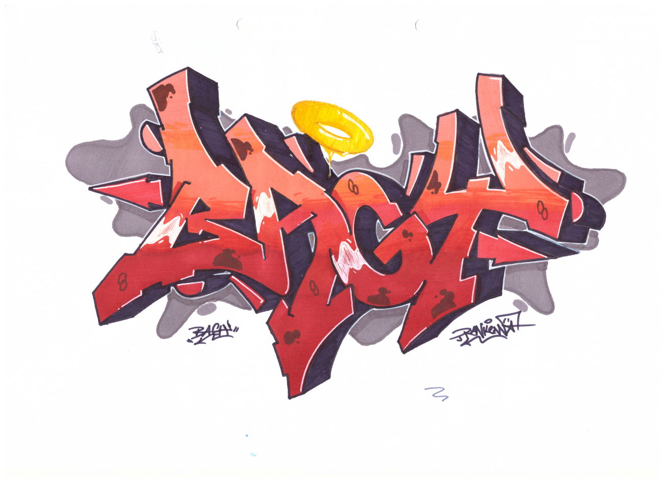 Graffiti Sketch - Photo by Ranko - wiper, rank, sketch