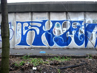 Graffiti Wall in Kyiv - Photo by Raphael - poplavok, pk, train (2014)