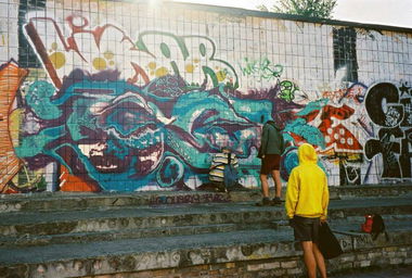 Graffiti Wall in Kyiv - Photo by Raphael - pk, poplavok, rowdy (2013)