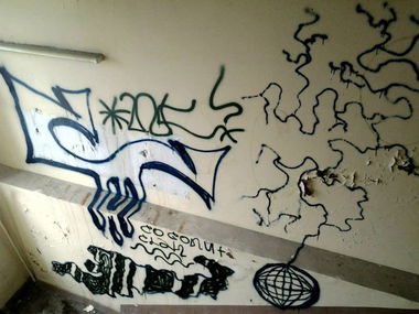 Graffiti Wall in Kyiv - Photo by Raphael - pk, poplavok, coconut