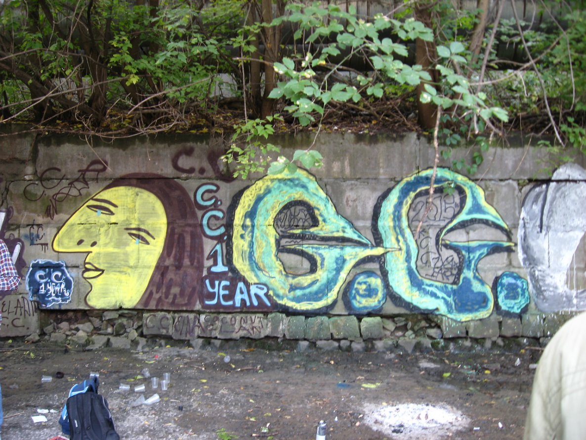 Graffiti Wall in Kyiv - Photo by Raphael - elda, pk, poplavok (2013)