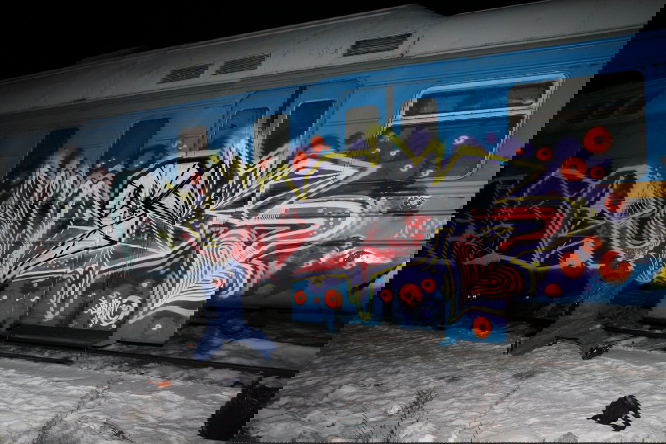 Graffiti Train in Saint Petersburg - Photo by Rapiro - Dsk (2012)