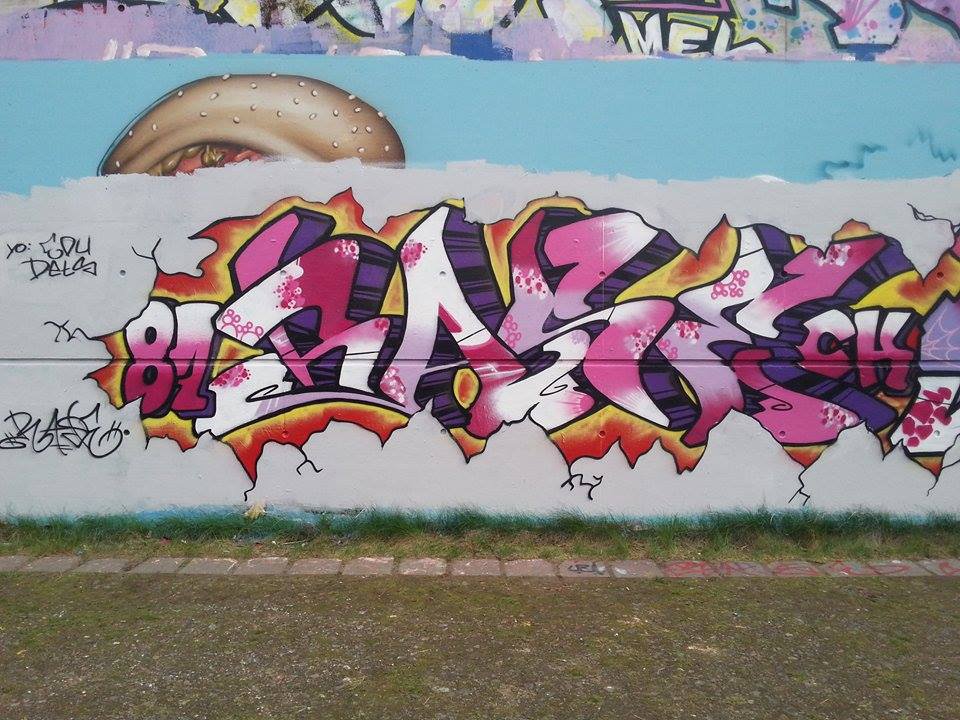 Graffiti Wall in Hamburg - Photo by RaseTwo - Rase2, 87ers, CK (2014)