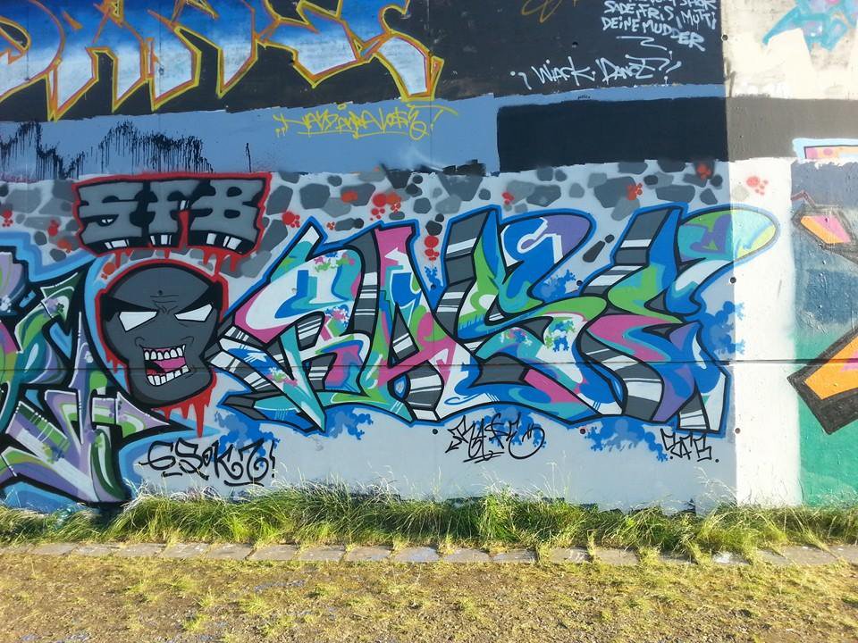 Graffiti Wall - Photo by RaseTwo - Rase2, SFB, GZKS (2014)