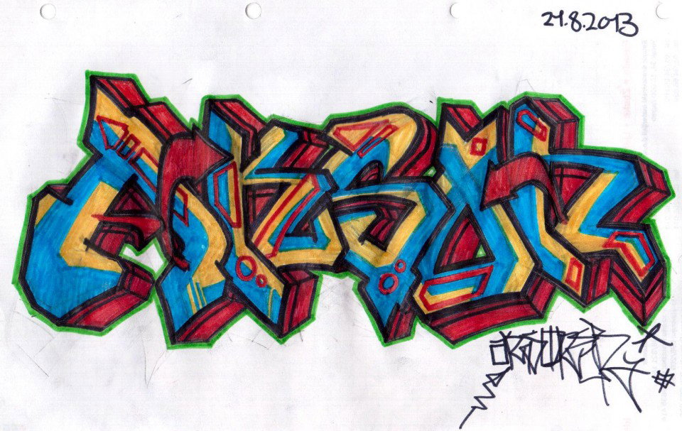 Graffiti Sketch - Photo by RaskOne88