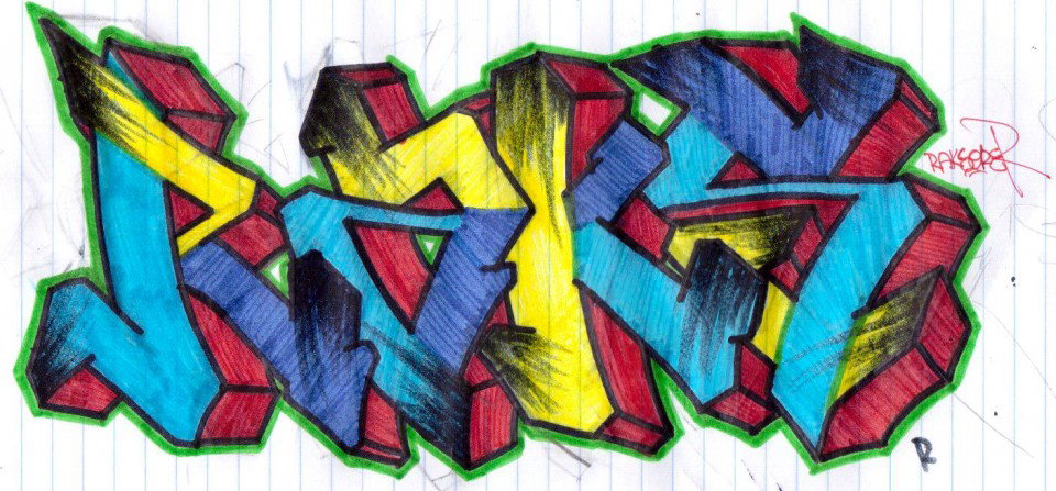 Graffiti Sketch - Photo by RaskOne88