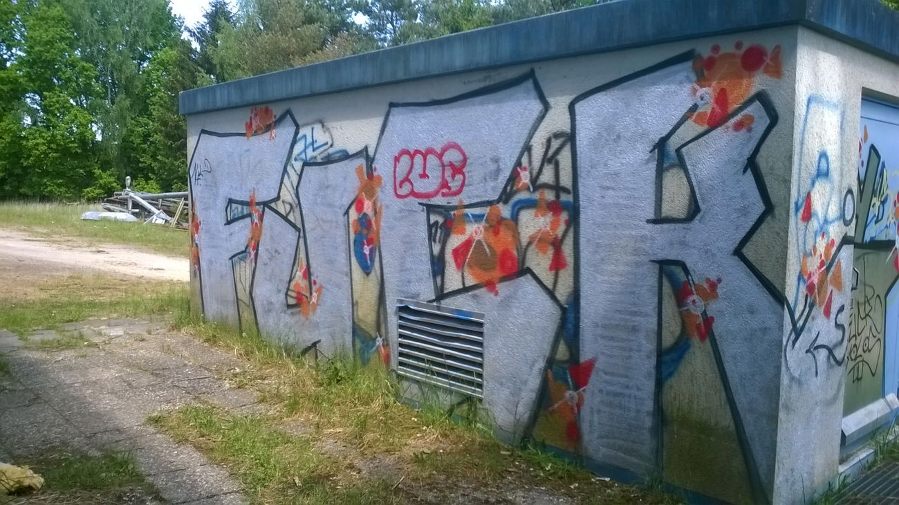 Graffiti Wall - Photo by Rastrf - rf, fuck