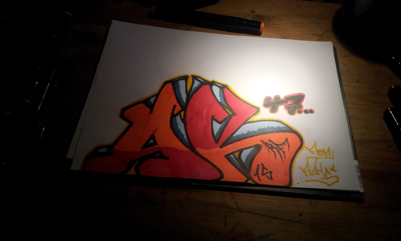 Graffiti Sketch - Photo by Rastrf - rast, rf, auks
