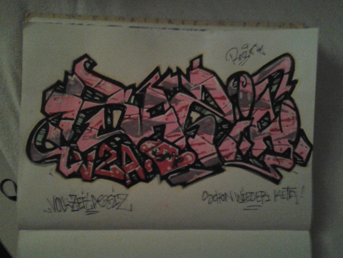 Graffiti Sketch - Photo by Razional - RAZIA, DITC, VZA (1998)