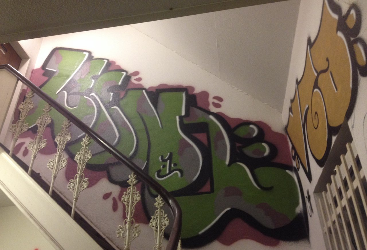 Graffiti Wall in Oldenburg - Photo by Razional - Leeno, Lino, Vza (2014)