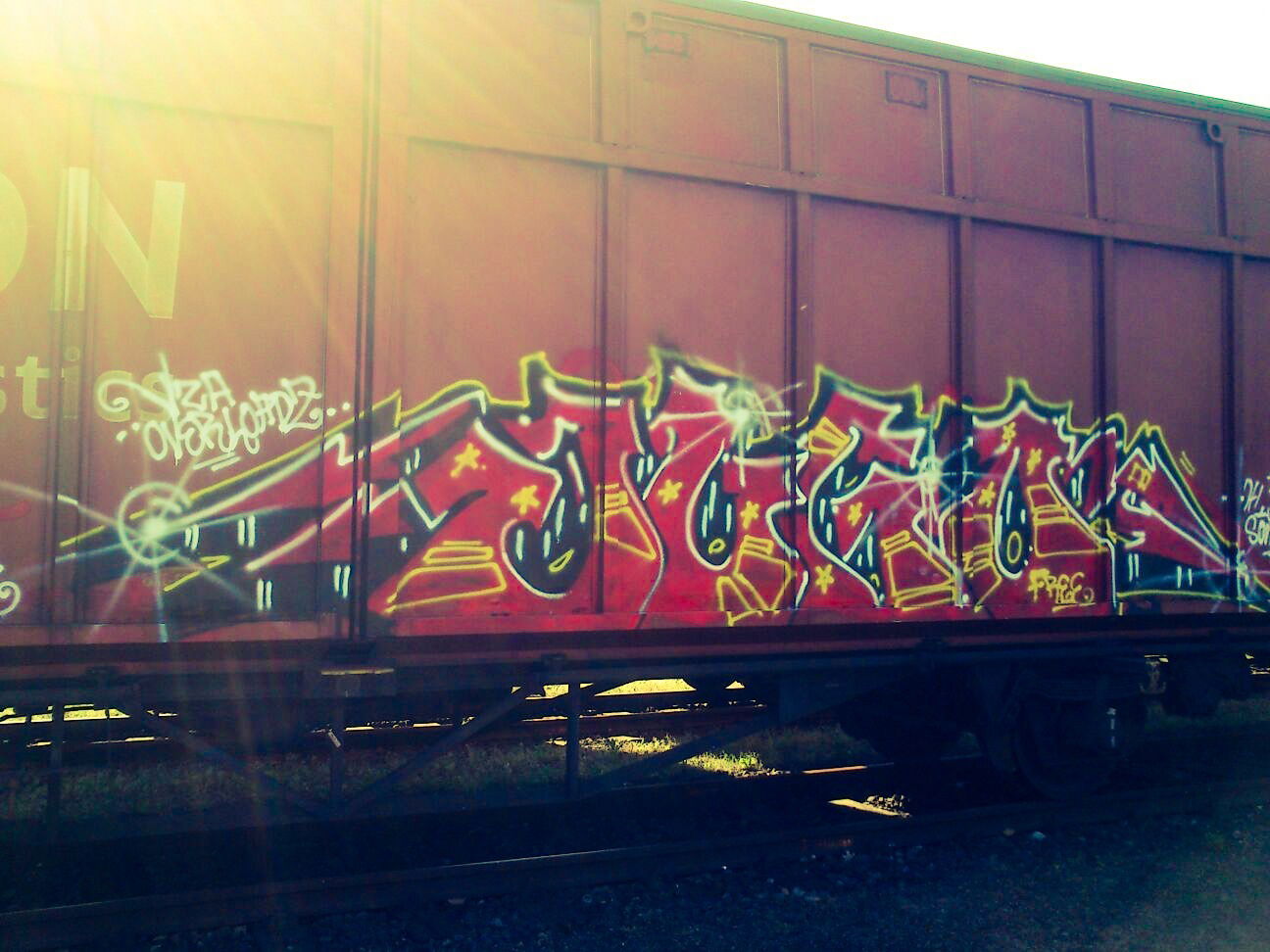 Graffiti Train - Photo by Razional - jugo, vza