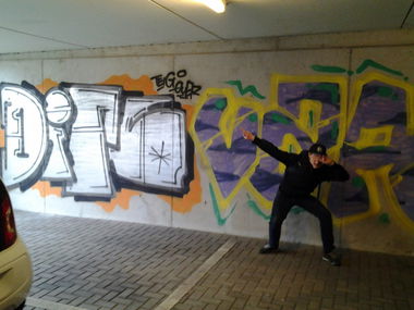 Graffiti Wall - Photo by Razional - ditc, swk, vza (1988)