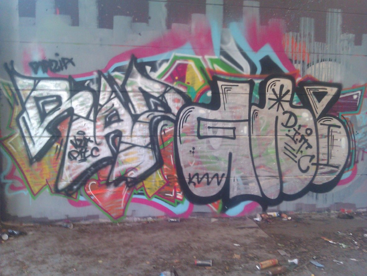 Graffiti Wall - Photo by Razional - Razia, gazee, ditc (1988)