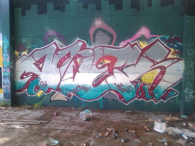 Graffiti Wall - Photo by Razional - Asek, ERS, DITC (1988)