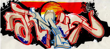Graffiti Sketch - Photo by Reactor - Armut, betch, skattle (2013)