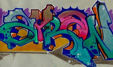 Graffiti Sketch - Photo by Reactor - Ayran, Betch, Skattle (2013)