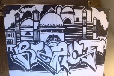 Graffiti Sketch - Photo by Reactor - React., Reactor, BetchSkattle (2014)