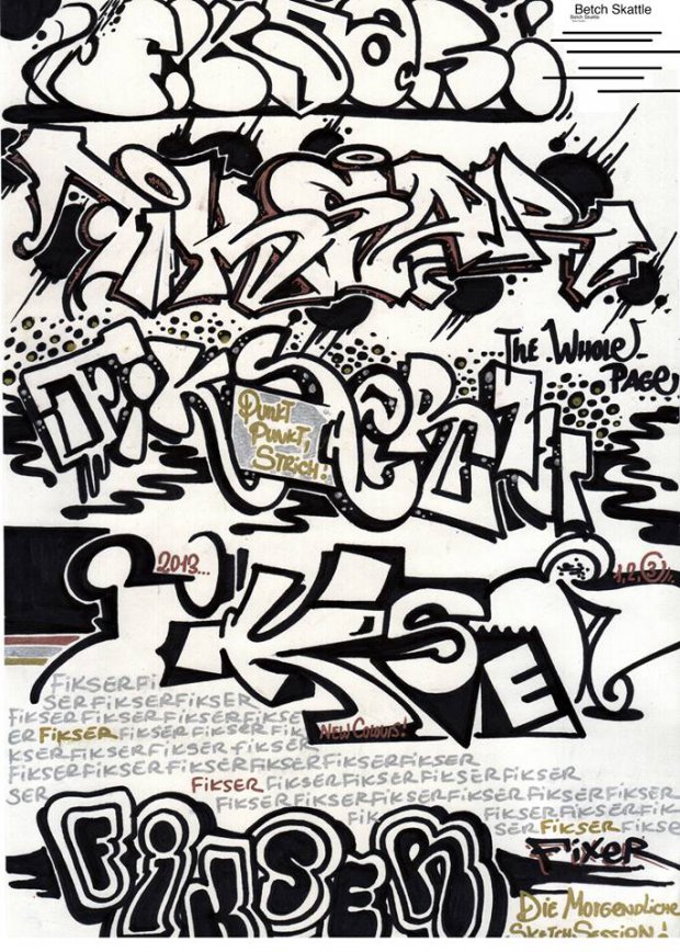 Graffiti Sketch - Photo by Reactor - React, Reactor, Fiksar (2013)