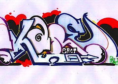 Graffiti Sketch in Hamburg - Photo by Reactor - React, Reactor, Betch (2014)