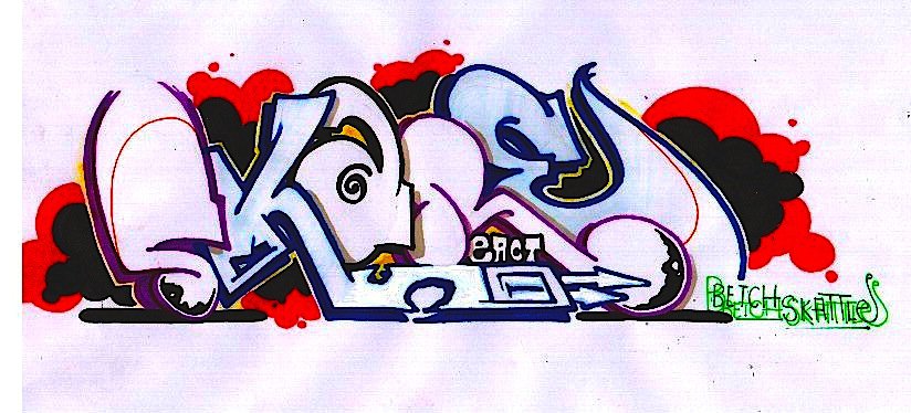 Graffiti Sketch in Hamburg - Photo by Reactor - React, Reactor, Betch (2014)