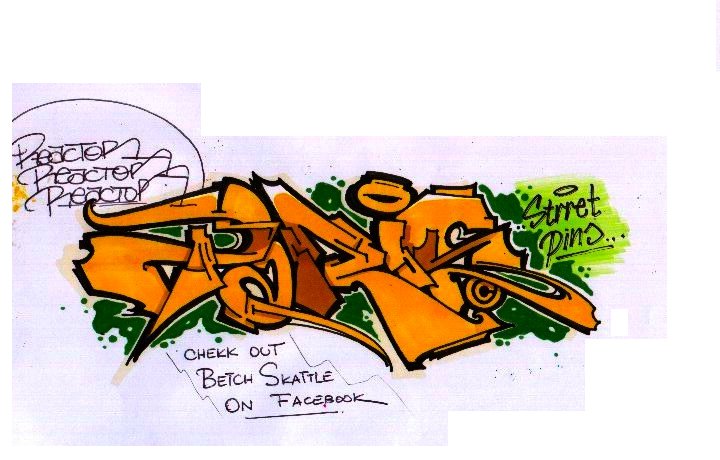 Graffiti Sketch - Photo by Reactor - PARIS, REACT, REACTOR (2014)