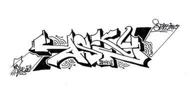 Graffiti Sketch - Photo by Reactor - Asky, Reactor, React (2014)
