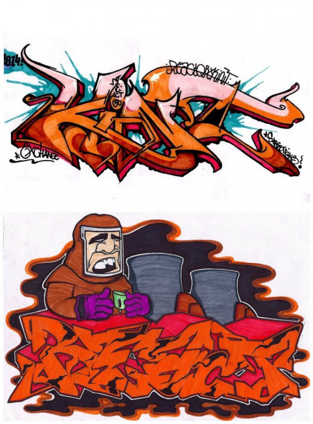 Graffiti Sketch - Photo by Reactor - react, kint, exchange (2014)